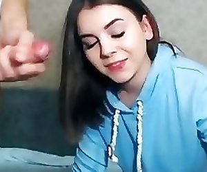 Sexy thick girl blowjob face fuck