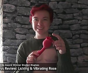 FTM Review PHANXY Rose Toy Clitoral Licking  Vibrating Vibrator Braden Hughes Pornstar